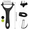 2 Pcs Y-Shaped Swivel Potato Peeler, Stainless Steel Vegetable Peeler