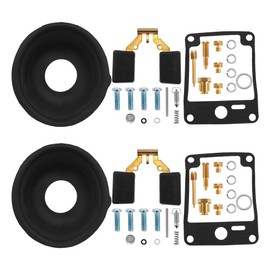 2 Pcs Carburetor Repair Carb Rebuild Kits with Float Replacement for Yamaha Virago 1000 XV1000L N 1984 XV1000LC NC 1984 XV1100T XV1100TC 1987 XV1100S 1986