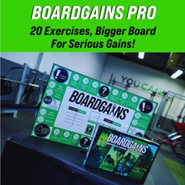 BoardGains Pro – Fitness Board Game | PE Teachers, Trainers & Parents Use for Group Workouts, Home Exercise & Physical Education | Bodyweight Cardio | No Equipment Needed
