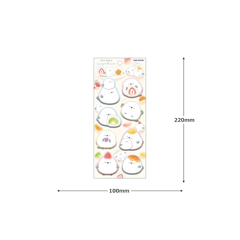 Camio Japan Sticker Super Squishy Sticker Daifuku Long-tailed Tit 229912