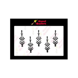 Comet Busters Beautiful Black Fancy Bindis