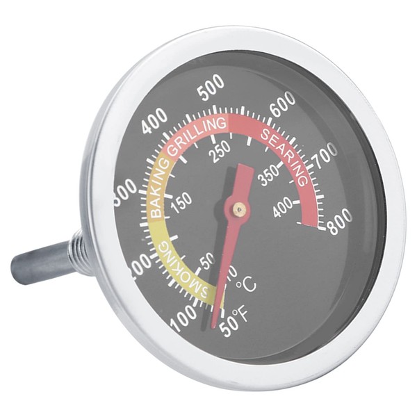 50 ~ 800 °F Stainless Steel Grill Thermometer Temperature Display