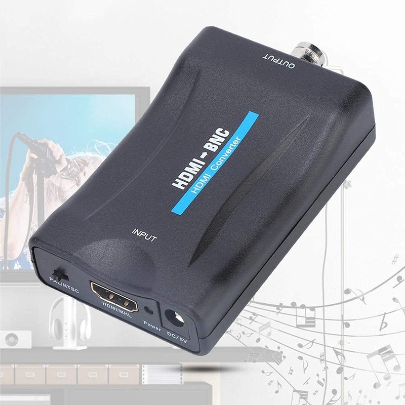 ASHATA HDMI to BNC Adapter, Video Signal Converter HDMI Signal
