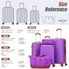 Cosbarn Luggage Sets 5 Piece Suitcases with Wheels, Suitcase Set