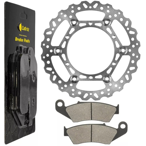Caltric Front Brake Disc w/ Pads for Yamaha YZ426F 2002
