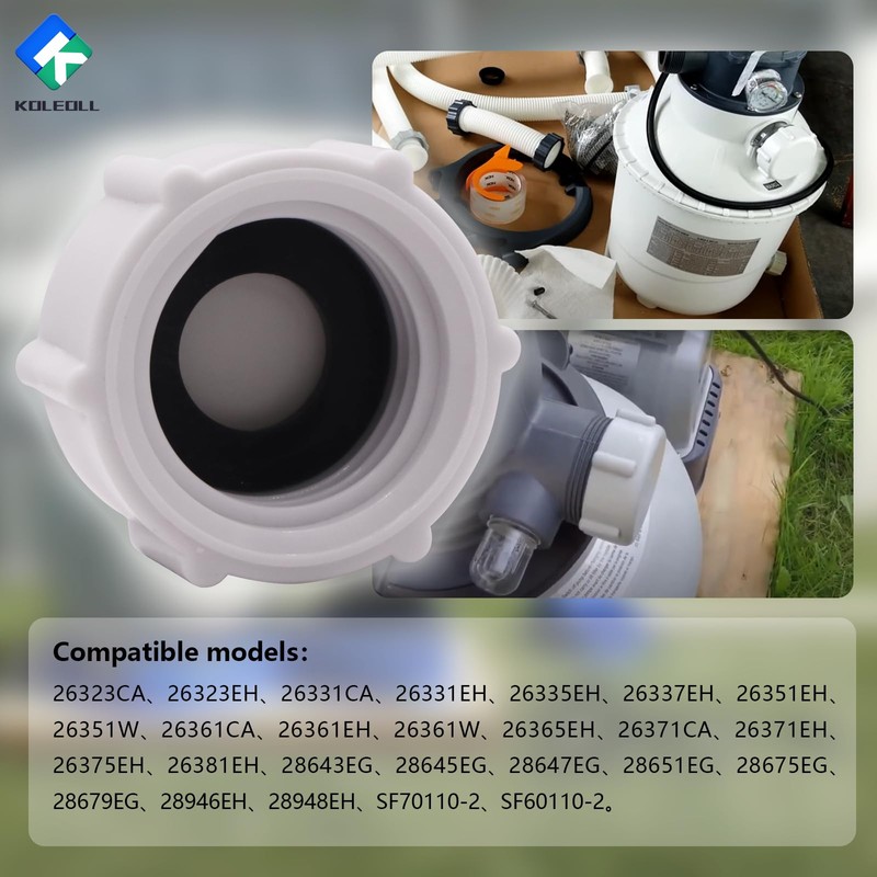 11456 11385 Sand Filter Drain Plug Replacement Valve Cap 11456