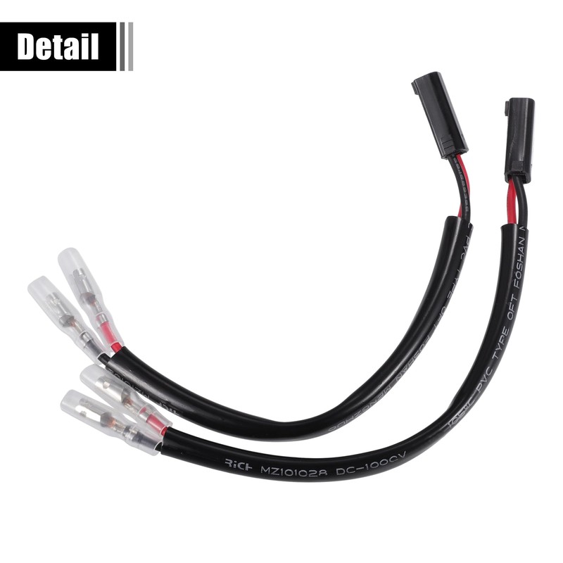 QUARKZMAN Motorcycle Turn Signal Cable Adapter Connector for Suzuki, Pack