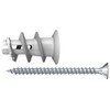 Fischer 542459 Dowel with Screw for Plasterboard GX, Grey, Set