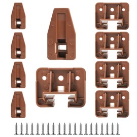 5 Sets Plastic Drawer Track Guides Kit, for Kenlin Rite-Trak II Practical Drawer Slides Guides Replacement Parts for Center Mount Drawer Dresser Drawer Enhance & Fix Accessories, Set B