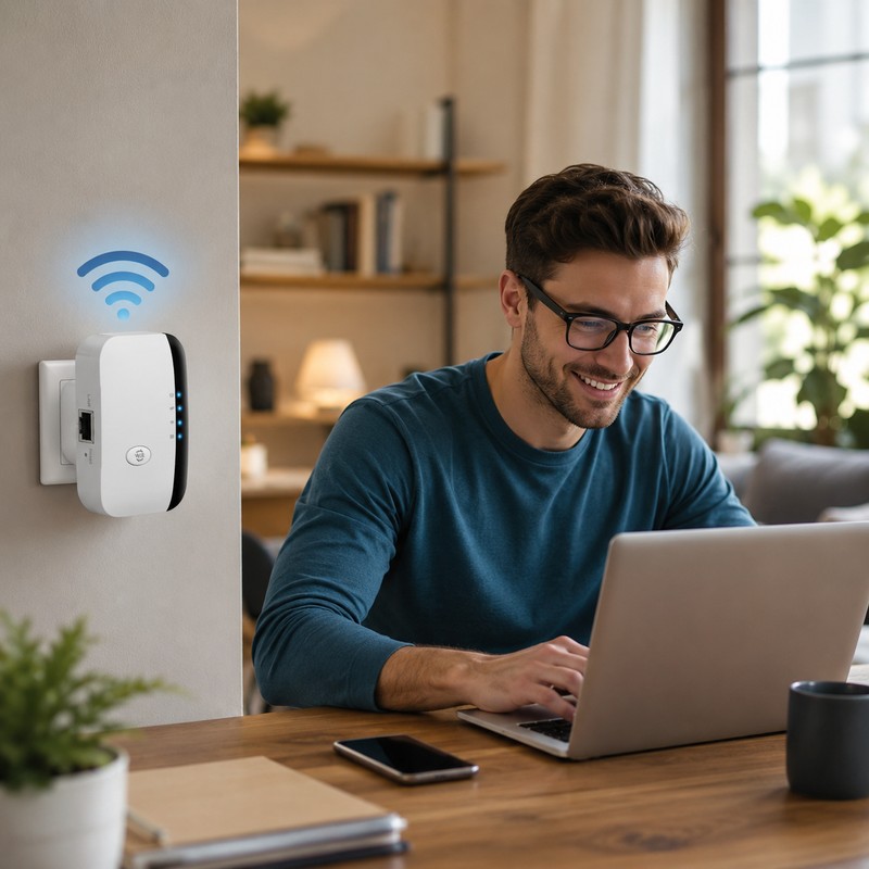 300Mbps WiFi Range Extender for Home – 2.4GHz Repeater with
