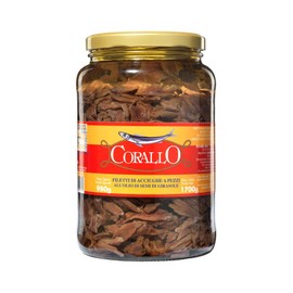 Anchovy Fillets in Pieces in Sunflower Oil Size 720 [Pack of 6]