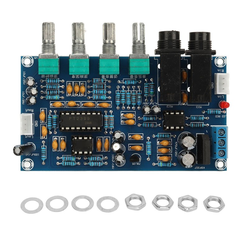Reverberation Board Microphone Reverb Plate PT2399 Chip PCB Microphone Reverb