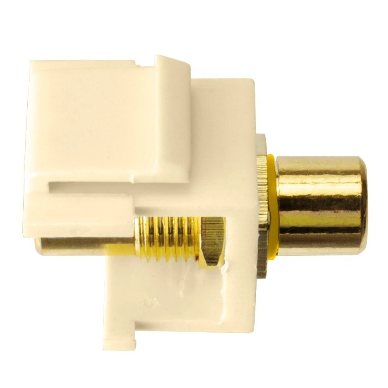 Skywalker RCA Female to RCA Female Keystone Jack Insert (Yellow