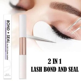 Quick Drying Eyelash Bond and Seal Fast Drying Lash Glue and Sealer Waterproof Strong Hold Cluster Lash Glue Bond and Seal Flawless Makeup Cosmetic Eyelash Extension Lash Extension Lash Extensions Eyelashes Extensions Eyelash Extensions