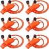 Lyfengdeam 6PCS Safety Survival Whistles with Adjustable Reflective Lanyard Emergency