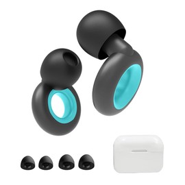 KEQAR Earplugs come with case - designed for concerts and festivals, live events, musicians, sports, DJs and night owls - noise cancelling hi-fi earplugs, black