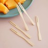 Xolixorium 200 Pack Mini Forks Bamboo Cocktail Forks 3.5 Inch