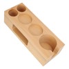 Coffee Tamper Base Multifunction Beech Coffee Distributor Tamping Station Accessories