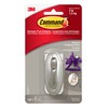 Command Traditional Decorative Hook, Medium, Brushed Nickel, 1 Hook 2