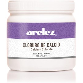Cloruro de Calcio Comestible cocina Frasco 100 gramos Arelez