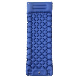 Loboo Idea Self-Inflating Sleeping Pad for Camping, Camping Sleeping Pad with Built-in Pump, Extra Thickness Inflatable Sleeping Mat, Ultralight Compact Waterproof Air Mattress for Travel (Blue)