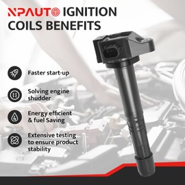 Ignition Coil Pack Replacement for L4 2.4L 2.4 2013 2014 2015 2016 2017 Honda Accord EX LX Sport, 2016-2020 Acura ILX TLX, 2015-2019 Honda CR-V CRV, UF712 C1832 30520-5A2-A01, Set of 4
