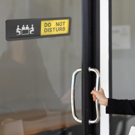 2pcs Meeting Room Signage Office Door Sign Signs Privacy Sign Please Knock Sign for Door Busy Sign for Office Door Private Sign Privacy Slider Door Indicator Acrylic PRETYZOOM