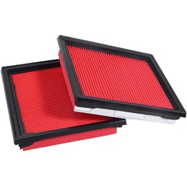 Paquete de 2 filtros de aire de motor 16546JK20A para INFINITI G35 G37 G25 Q60 Q40 EX35 EX37 QX50 Nissan 370Z 350Z