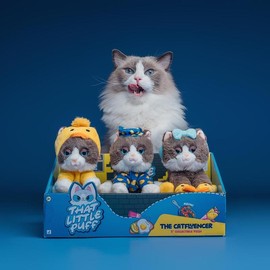 That Little Puff 5-Inch Get Ready With Me Plush 3-Pack - Cute Collectible Gift for Kids & Fans Featuring Yellow Duck Hoodie & Duck Slippers