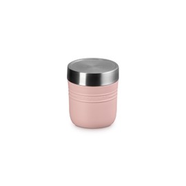 Le Creuset Stainless Steel Vacuum Insulated Hot Cold Soup Jar, Lunch Jar, 16.9 fl oz (500 ml), Shell Pink, Easy to Clean, Easy to Clean On the Go