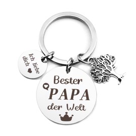 Prrivnix Father's Day Gifts for Dad Grandpa Keyring Dad Gift Father's Day Men's Day Gifts Grandpa Gift Father Gift, Bester Papa der Welt.
