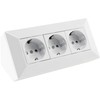 Socket block in white.