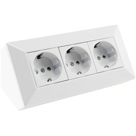 Socket block in white.