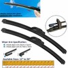 EZ Motoring For 2013-2018 Nissan Altima Windshield Wiper Blades J-HOOK