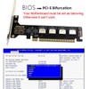 chenyang 4 Port Oculink to PCIe 4.0 X16 Adapter,SFF-8611/8612 to