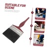 ORFOFE Paint Brush Red Handle Black Bristle Perfect for Wood