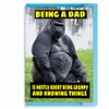 Cheeky Chops Cards Funny Father's Day Birthday Card Dad Daddy Grumpy and Knowing Things F15