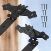 KOTARBAU Set of 2 Cross Hinges Black 150 mm Shutter