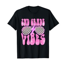 2nd Grade Vibes Cool Sunglasses 2nd Grade Kid Back To School T-Shirt