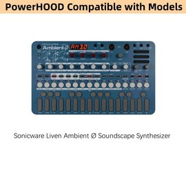 PowerHOOD 9V AC/DC Adapter Compatible with Sonicware LIVEN Ambient Ø 0 Zero Soundscape Synthesizer Synth 9VDC DC9V 9volt 9.0 Volts Power Supply Cord Wall Plug Charger Cable PSU Mains