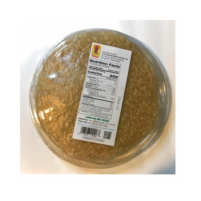 White Sesame Cracker - Banh Trang Me Trang 12 oz