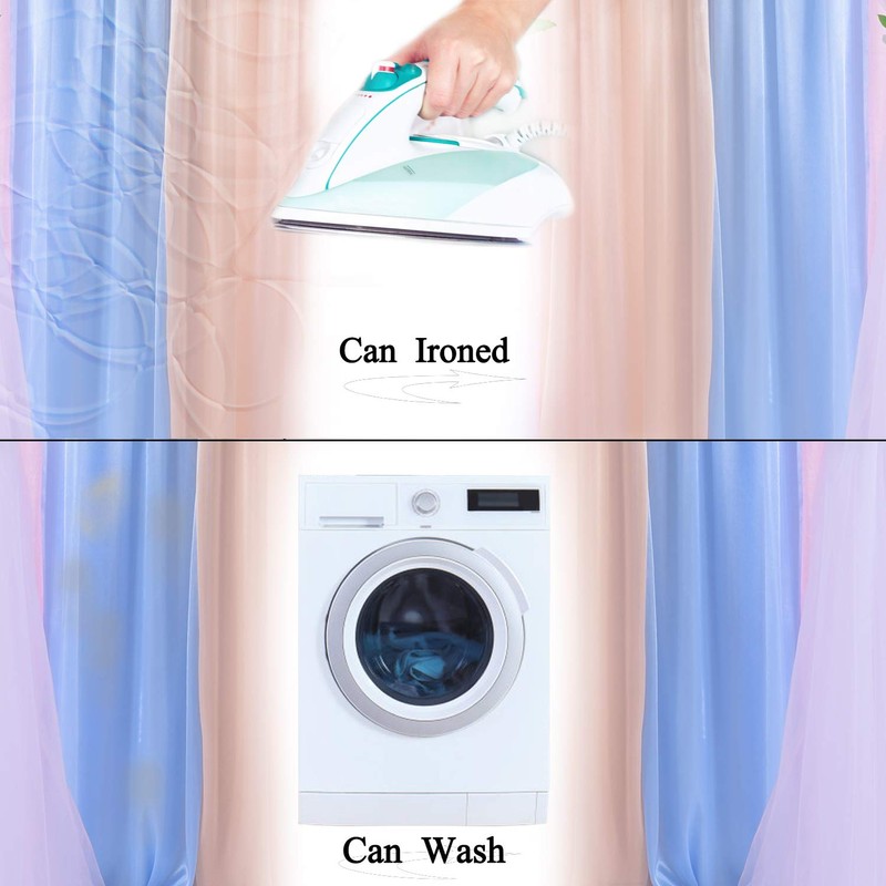 Pastel Backdrop Curtains Rainbow Unicorn Tulle Curtain Backdrop for Girls