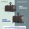 Katziela Rolling Rover Airline Compliant Expandable Premium Pet Carrier 6-Wheeled