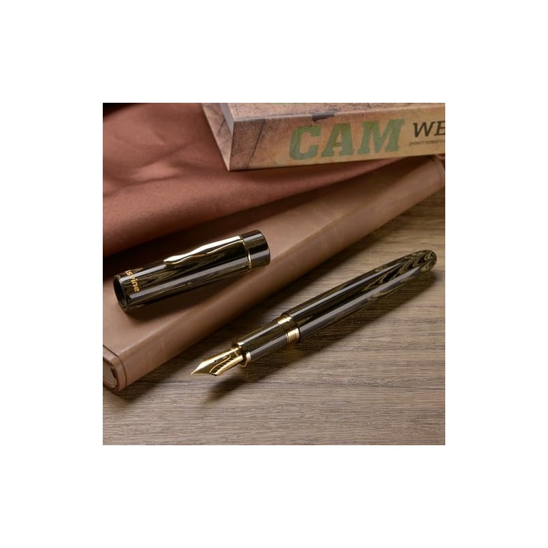 Asvine C2000 Germany Cumberland Ebonite Pluma Estilográfica Número 8 Plumín