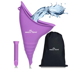Easy@Home Female Urination Device, Portable Outdoor Urinal for Women Purple EUD4