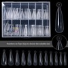 MIKIMIQI Dual Nail Forms Set Poly Gel Quick Building Kit,