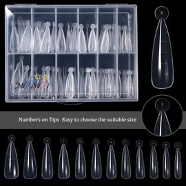 MIKIMIQI Dual Nail Forms Set Poly Gel Quick Building Kit, 120Pcs Stiletto Molds With 10Pcs Tips Clips, Clipper Trimmer, Dual-Ended Extension Gel Brush, File