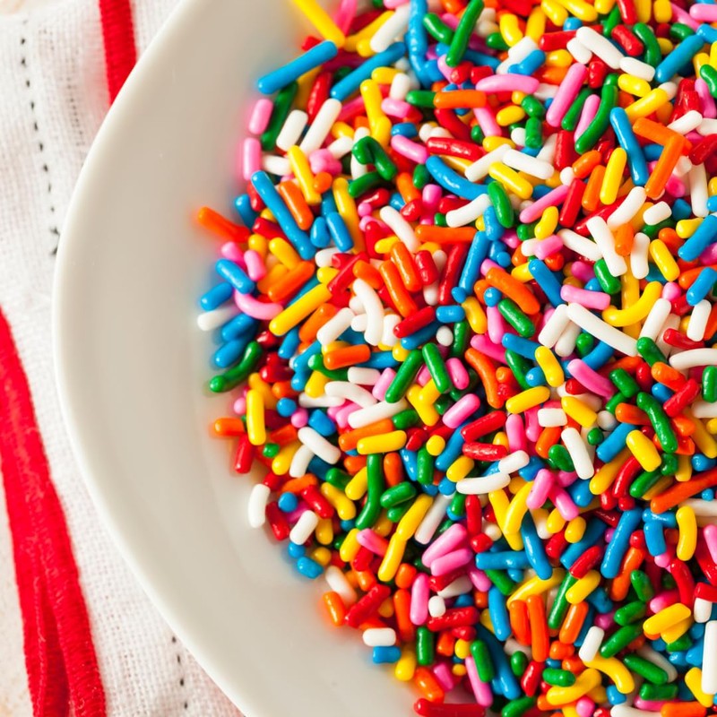 GranAroma Rainbow Sprinkles, 2.8 oz, Decorative, Cakes & Cupcakes
