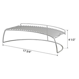 Only fire Warming Cooking Rack Fits for Charcoal Kettle Grills Like Weber,Char-Broil and Ceramic Grills Like Large Big Green Egg,Kamado Joe Classic,Pit Boss K22,Louisiana K22,17 3/4"