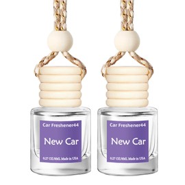 Hanging Car Air Freshener, Long Lasting Essential Oil Diffuser, Non-Toxic New Car Scent, Cute Car Fresheners for Women, 2 Pack Made in USA